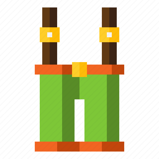 Clothes, dress, man, pants, shorts, st. patrick, suspenders icon - Download on Iconfinder