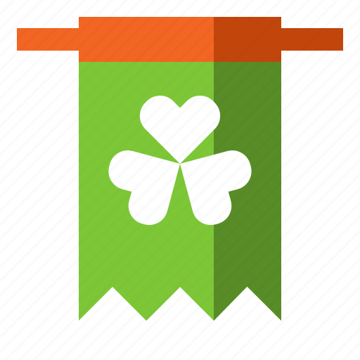 Banner, clover, flag, green, luck, st. patrick icon - Download on Iconfinder