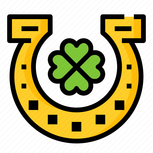 Clover, golden, horseshoe, luck, st. patrick icon - Download on Iconfinder