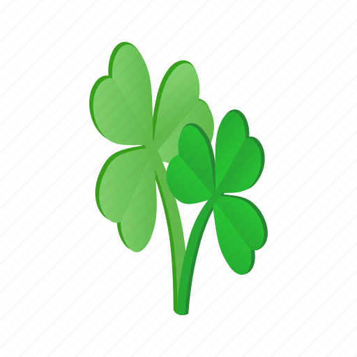Clover, day, green, holiday, isometric, leaf, patrick icon - Download on Iconfinder