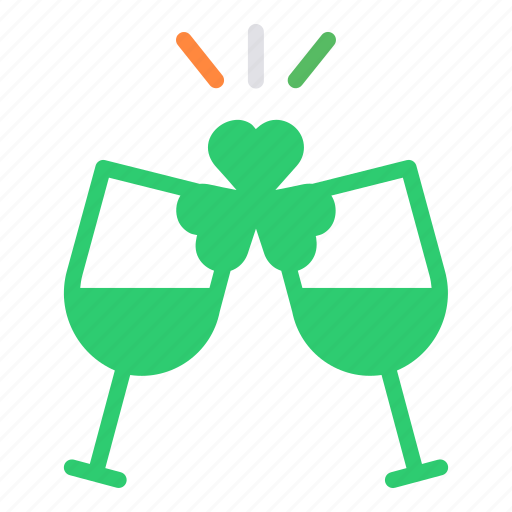Celebrate, cheers, party, patricks, saint, wine, drink icon - Download on Iconfinder
