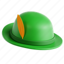 green, hat 