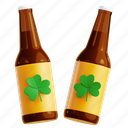 soda, ireland, irish, celtic, clover, 3d icon, 3d illustration, 3d render 