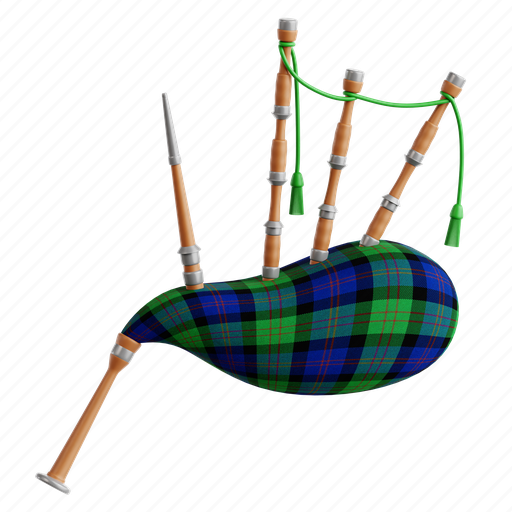 Bagpipes, ireland, irish, celtic, clover, 3d icon, 3d illustration 3D illustration - Download on Iconfinder