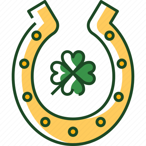Horse, shoe, horse shoe, st patricks day, horseshoe, luck, shamrock icon - Download on Iconfinder