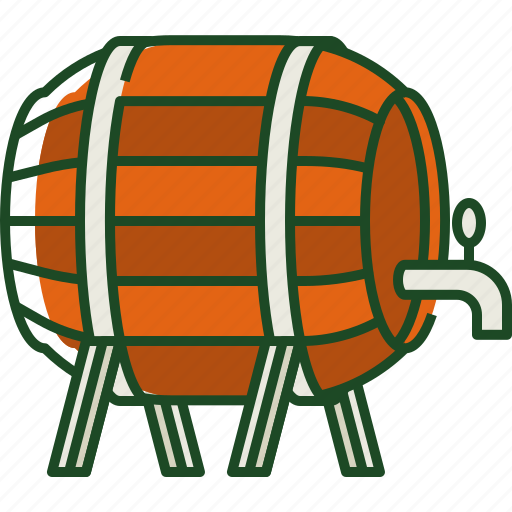 Beer, barrel, beer barrel, drink, alcohol, beer keg, drink storage icon - Download on Iconfinder