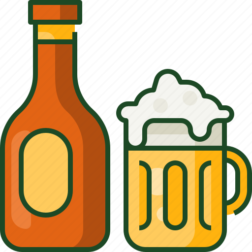 Beer, drink, alcohol, glass, bottle, beverage, bar icon - Download on Iconfinder