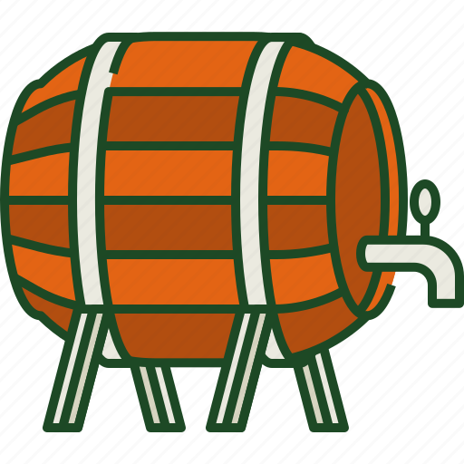 Beer, barrel, beer barrel, drink, alcohol, beer keg, drink storage icon - Download on Iconfinder
