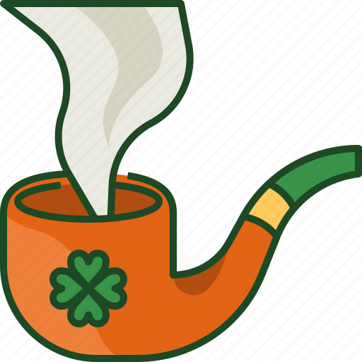 Pipe, smoke, pipe smoke, shamrock, smoking, tube, irish icon - Download on Iconfinder