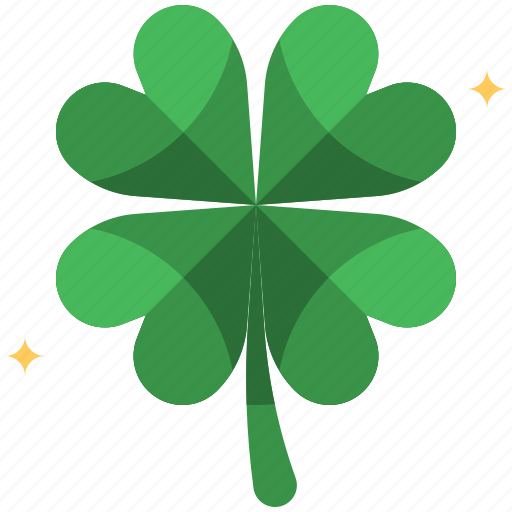 Leaf, clover, four leaf clover, shamrock, st patricks day, luck, celebration icon - Download on Iconfinder
