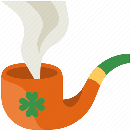 Pipe, smoke, pipe smoke, shamrock, smoking, tube, irish icon - Download on Iconfinder