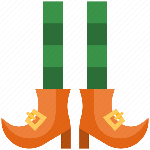 Leprechaun, shoes, leprechaun shoes, irish, st patricks day, luck, festival icon - Download on Iconfinder
