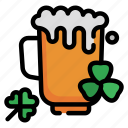 beer, alcohol, st patricks day, drink, party, celebration, clover, food and restaurant