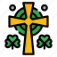 christ, christianity, cross, clover, st patricks day, religion, christian, st-patrick 