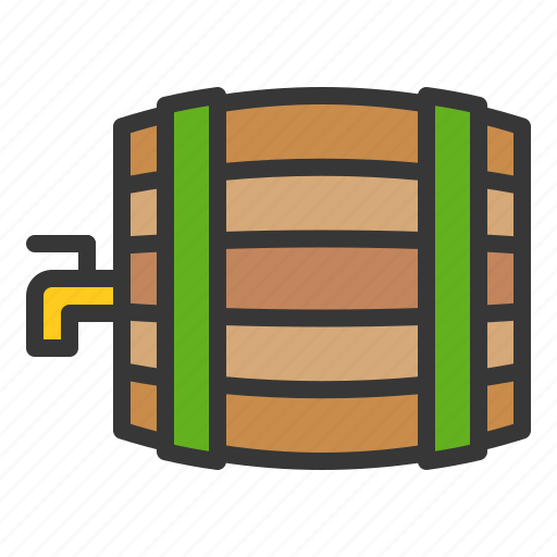 Barrel, green beer, patrick, veverage, vine barrel icon - Download on Iconfinder