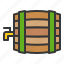 barrel, green beer, patrick, veverage, vine barrel 
