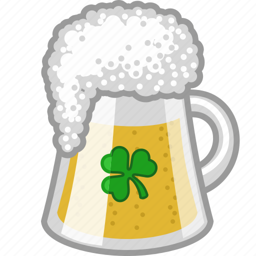 Alcohol, beer, drink, irish, lager, pub, shamrock icon - Download on Iconfinder