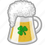 alcohol, beer, drink, irish, lager, pub, shamrock 