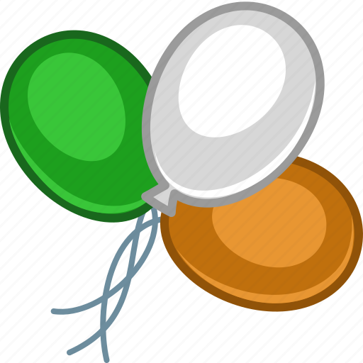 Balloon, baloon, baloons, color, ireland, irish, patrick icon - Download on Iconfinder