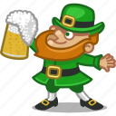 beer, drink, ireland, irish, leprechaun, person, saint patrick 