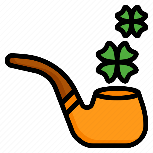 Leprechaun, pipe, clover, leaf, shamrock, ireland, st icon - Download on Iconfinder