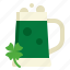 beer, shamrock, st, patricks, day, irish, beverage, alcohol 