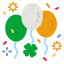 balloon, clover, saint, patricks, day 