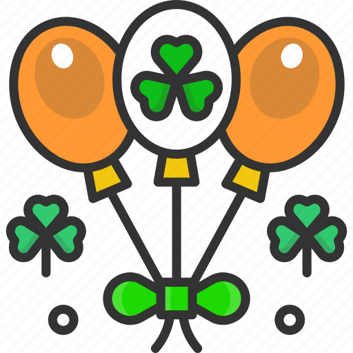 Balloons, celebration, clover, saint patrick, shamrock icon - Download on Iconfinder