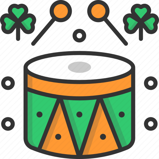 Clover, cultures, drum, drumsticks, music icon - Download on Iconfinder