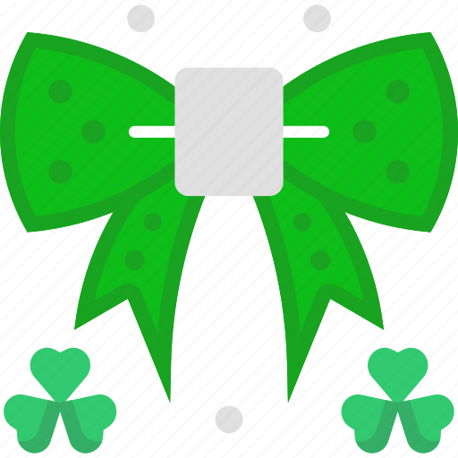 Bow, clover, decoration, ribbon icon - Download on Iconfinder