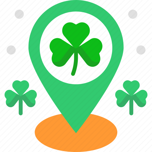 Clover, cultures, irish, location pointer, placeholder icon - Download on Iconfinder