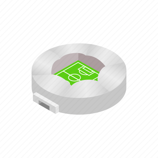 Canopy, field, football, isometric, round, sport, stadium icon - Download on Iconfinder