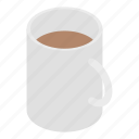 cartoon, isometric, logo, mug, silhouette, tea, water