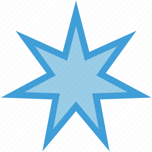 Star, seven, octagonal, shape icon - Download on Iconfinder