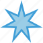 star, seven, octagonal, shape 