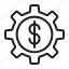 setting, business, and, finance, currency, gear, cogwheel, dollar 