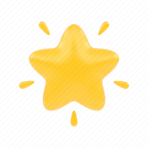 Star, badge, favorite, medal, like, award, achievement 3D illustration - Download on Iconfinder