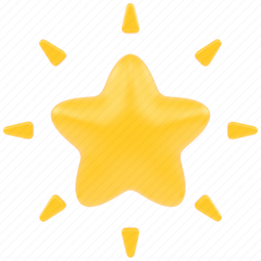 Star, badge, favorite, medal, like, award, achievement 3D illustration - Download on Iconfinder