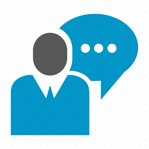 Business man, chat, people, speech bubble, talk icon - Download on Iconfinder