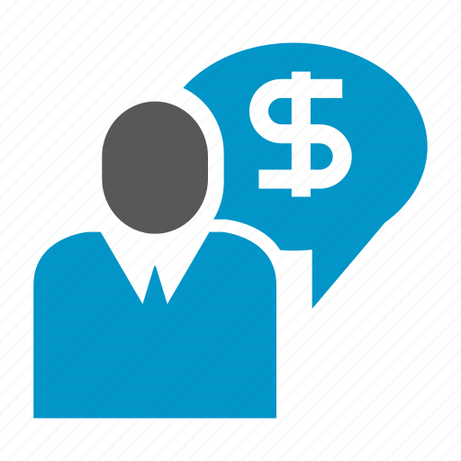 Business man, business people, management, money, speech icon - Download on Iconfinder