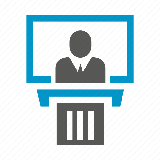 Business people, leader, office, podium, speaker icon - Download on Iconfinder