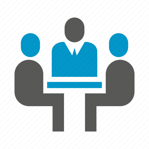 Business meeting, management, people, sitting icon - Download on Iconfinder