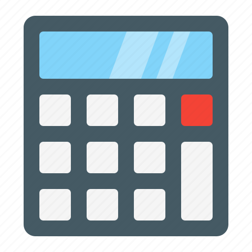 Calculate, calculator, math, office, stationery icon - Download on Iconfinder