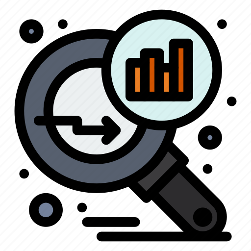 Analysis, analyzing, data, graph, magnifying, search, stats icon - Download on Iconfinder