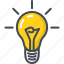 bulb, business, filled, idea, lught, outline, startup 