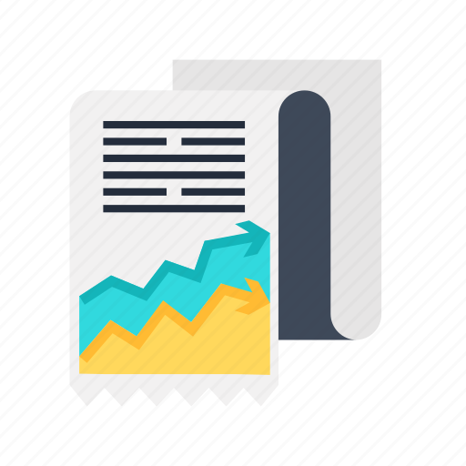 Accounting, analysis, data, document, file, graph, report icon - Download on Iconfinder