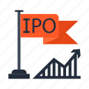 business, chart, flag, ipo, new, startup, success