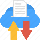 transfer, data, traffic, cloud, document