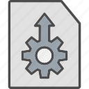 cogs, configuration, gears, machine, settings, system