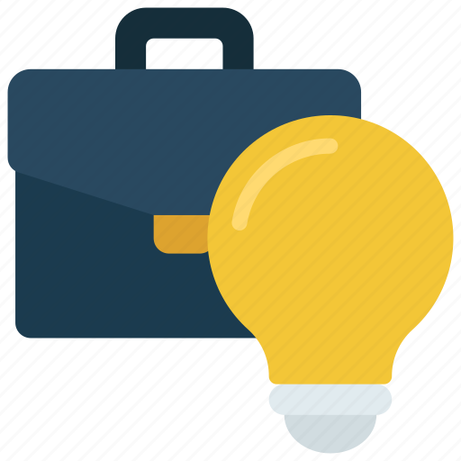 Business, ideas, light, bulb, briefcase icon - Download on Iconfinder